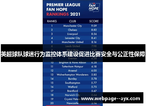 英超球队球迷行为监控体系建设促进比赛安全与公正性保障